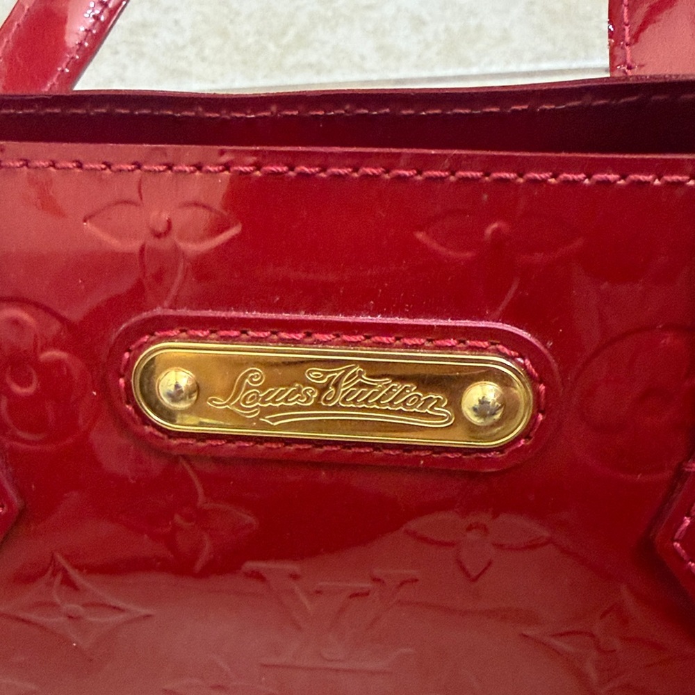 Louis Vuitton Glossy Red Satchel - Picture 2 of 2